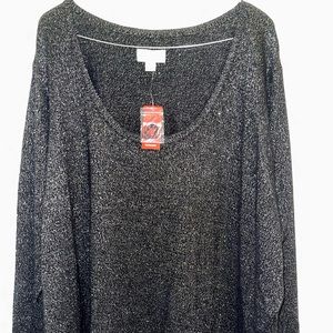 NWT AVENUE Scoop Crewneck Sweater